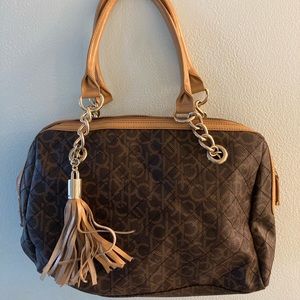 Calvin Klein - Brown Bag w/ fringe